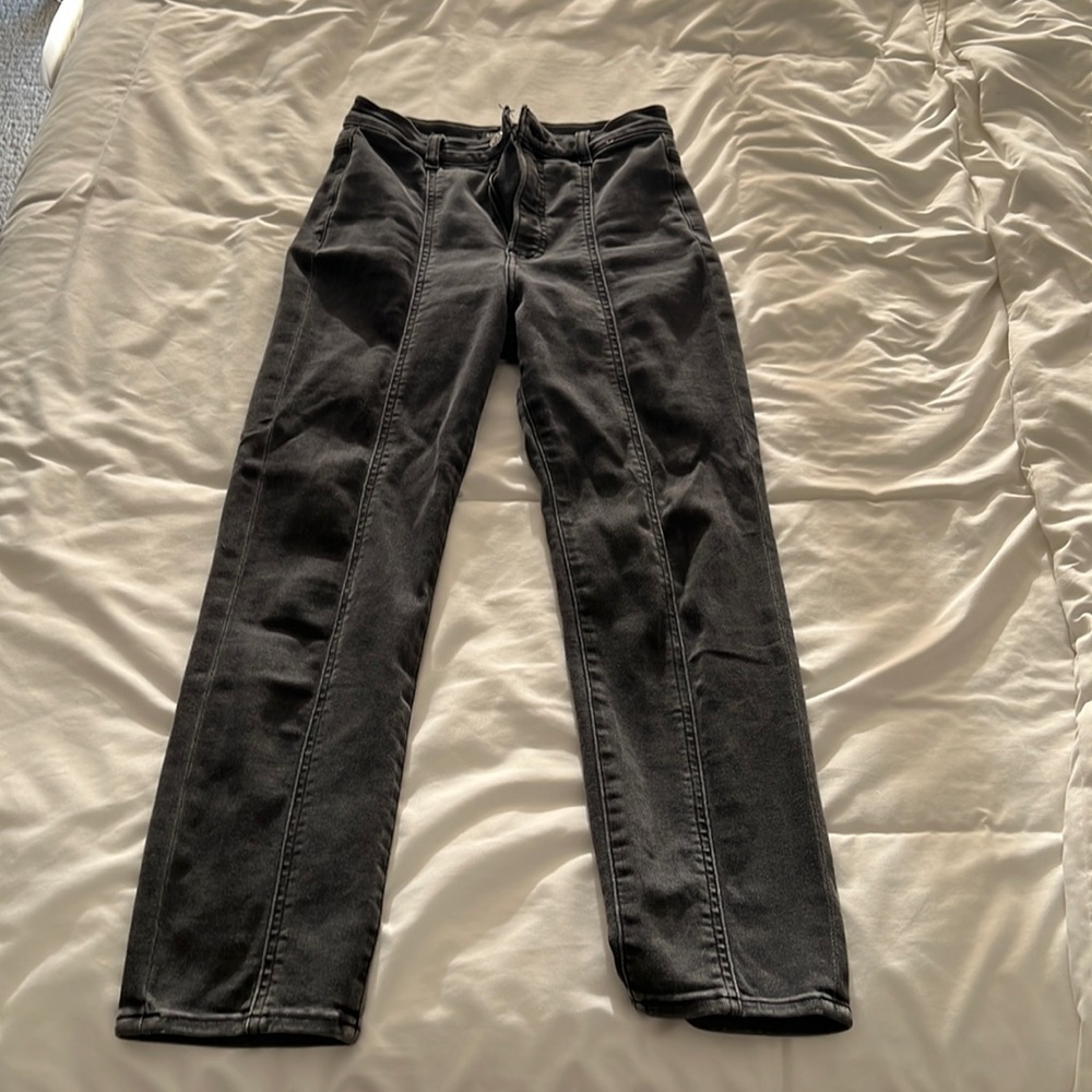 Express Black Slim Super Highrise Jeans